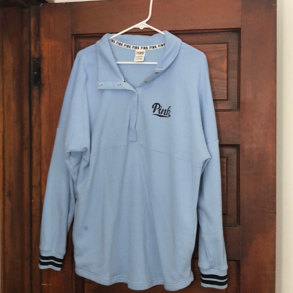 Pink half button jacket